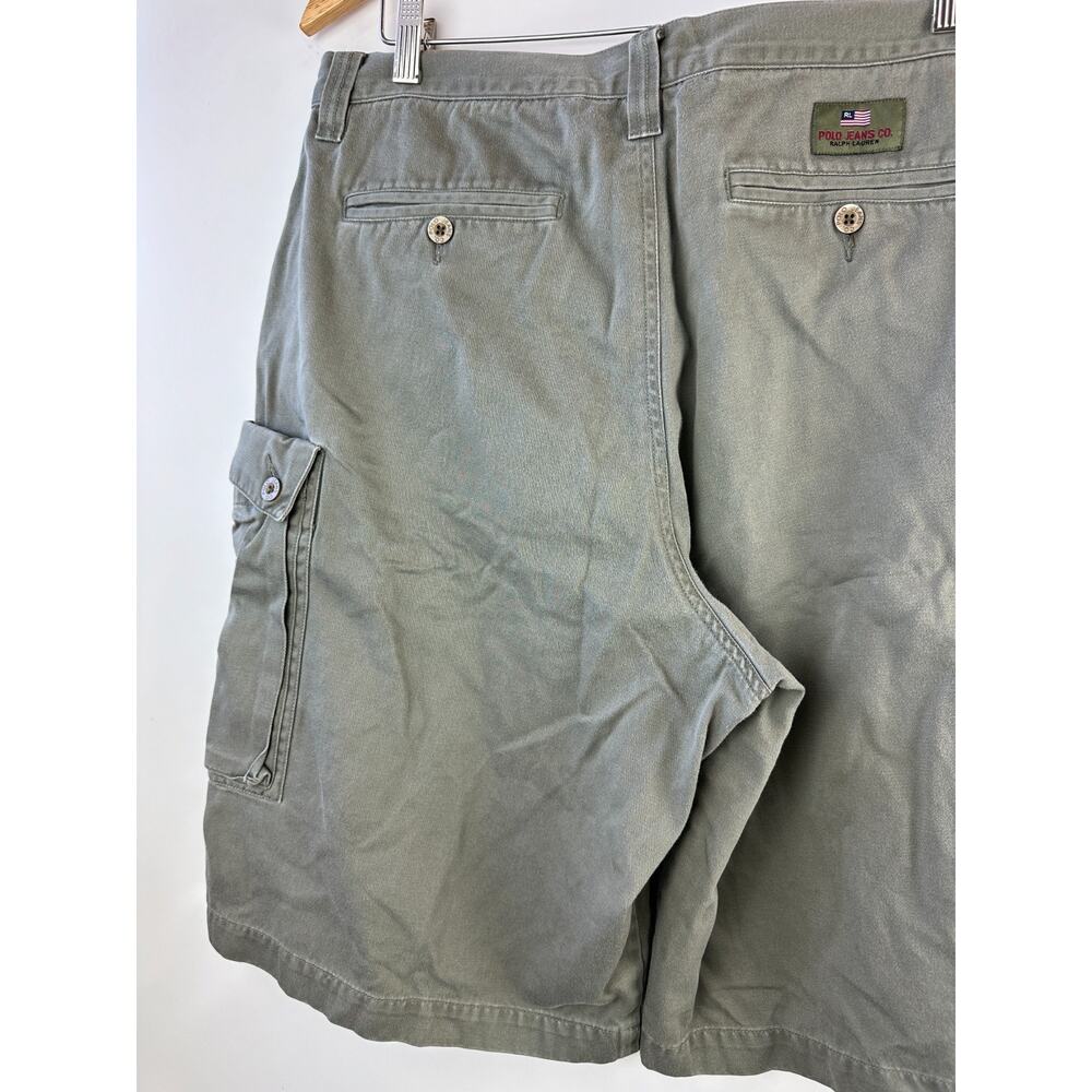 Polo Jeans Co. Ralph Lauren Cargo Shorts Faded Green Vtg Look Men's Size 36 - Picture 9 of 13